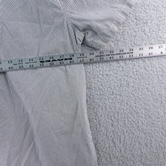 Hollister Mens Small Epic Flex Slim Fit Button Down Short Sleeve Geometric Shirt - Picture 5 of 6